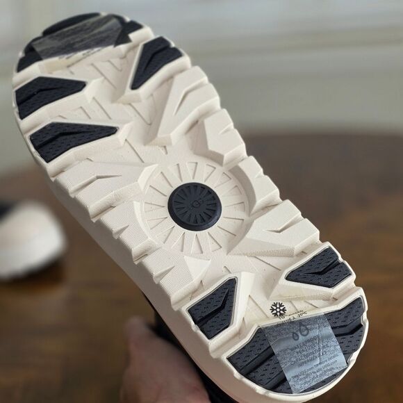 UGG Neumel High Weather Black Birch Tan Leather Boots Fur Women's 8 New 1158208 - Picture 11 of 11